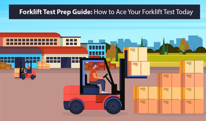 Forklift test answers true or false