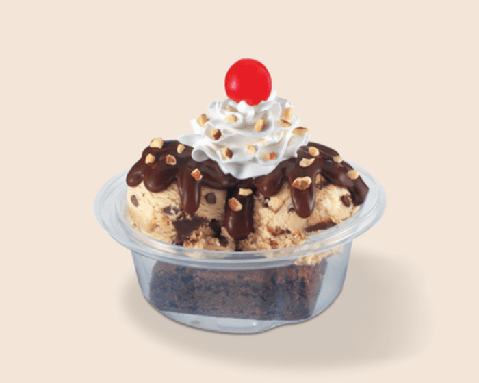 Warm brownie sundae baskin robbins